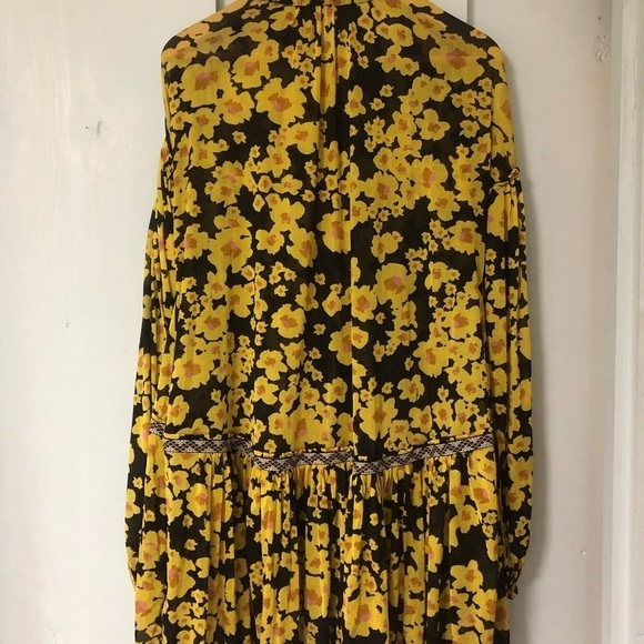 Free People Women's Love Letter Floral Print Tunic Black Size XS - Picture 7 of 17